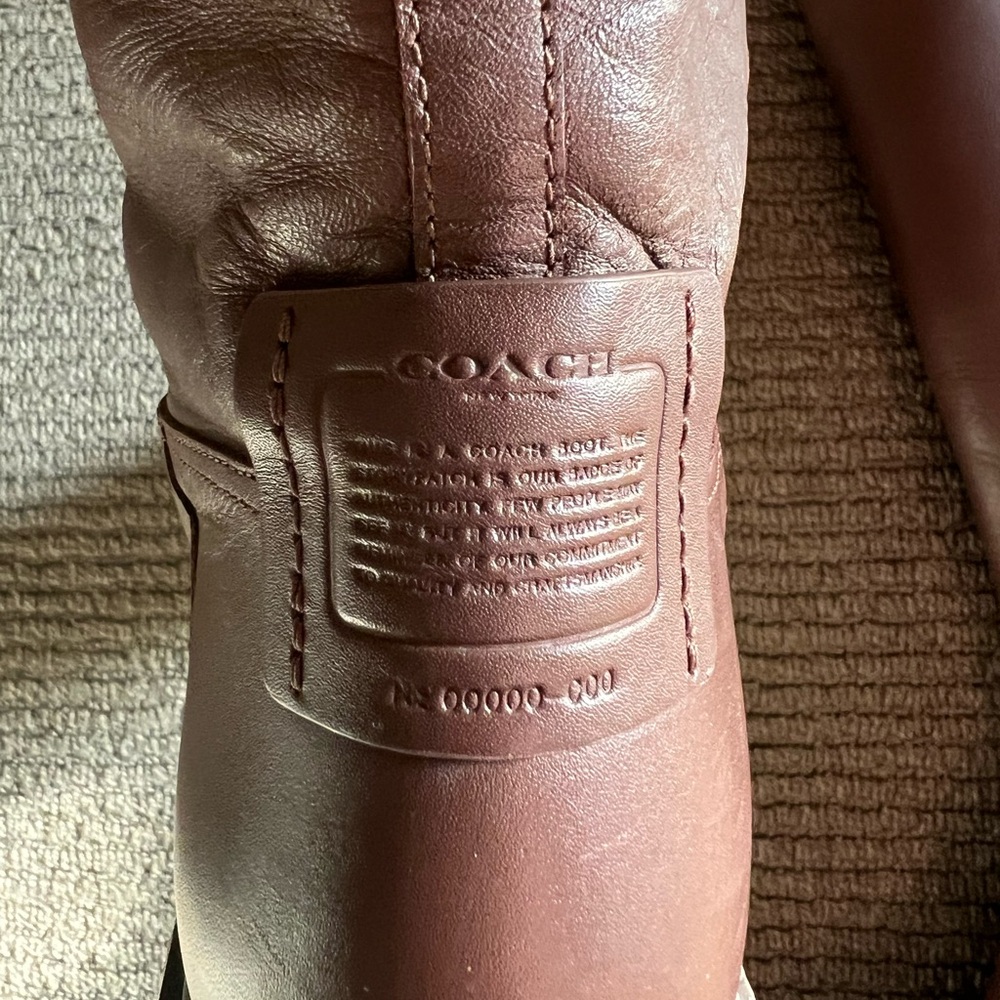 Coach Leigh Tall Leather Boot - Picture 5 of 10